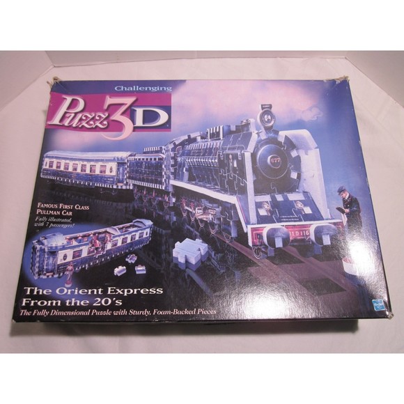 Vintage 1998 The Orient Express 1920's Train 3-D Puzzle from Hasbro 769 Pieces - Picture 1 of 6
